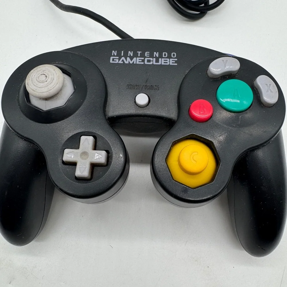 Nintendo GameCube Controller Jet Black‎ Wired OEM DOL-003 Authentic Video Game
